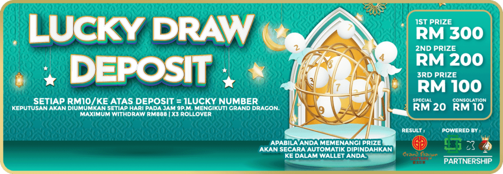 Lucky Draw Deposit - Pedas77