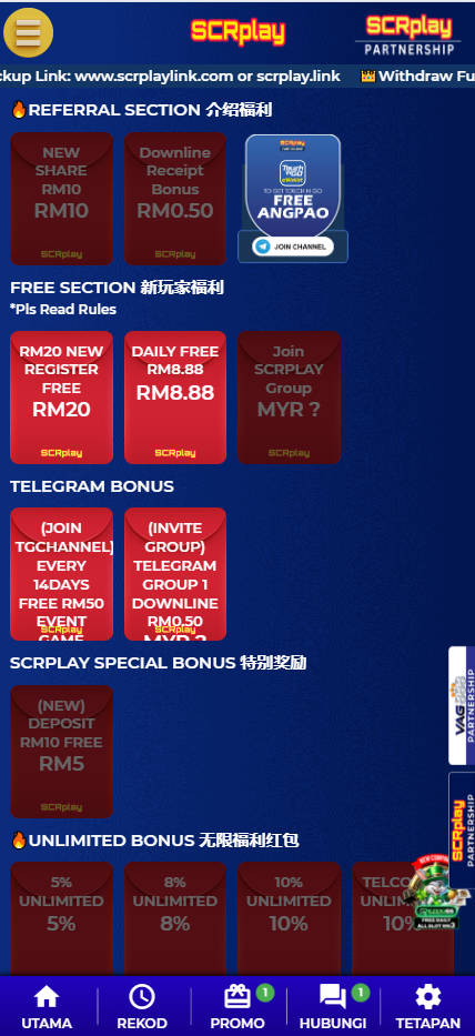 SCRplay - Promotion - Pedas77.co