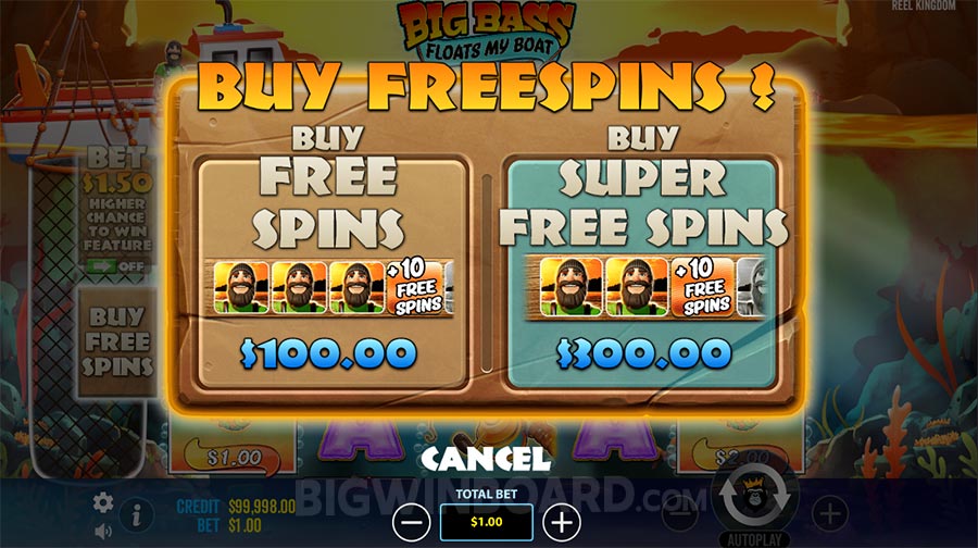 Big Bass Floats My Boat Slot - Buy Free Spins - Pedas77.co
