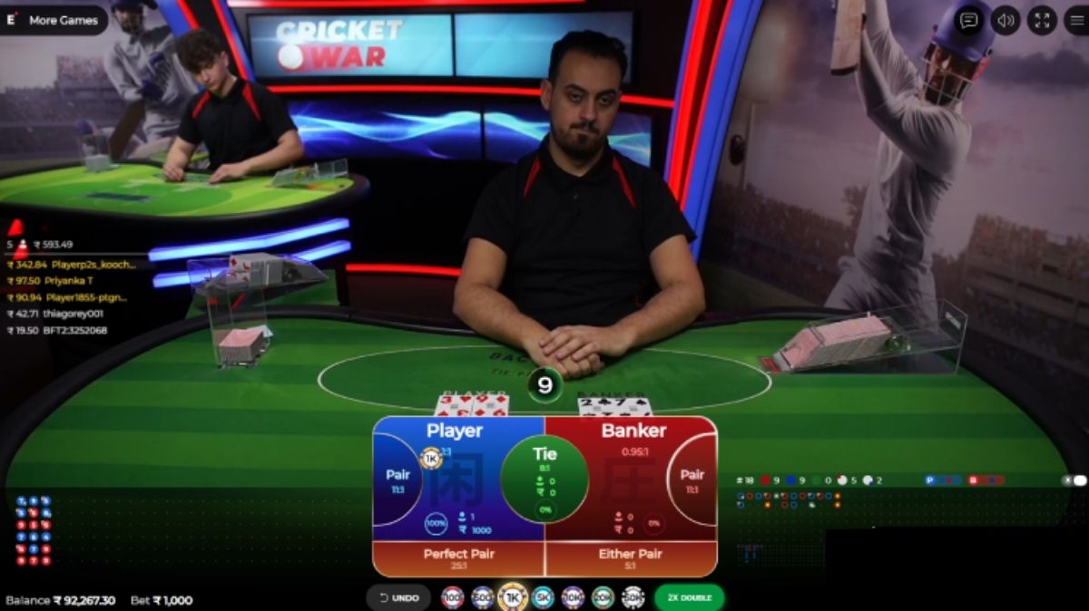 Speed Cricket Baccarat - Game 1 - Pedas77.co