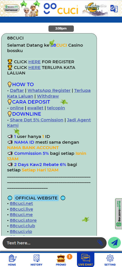 88Cuci - Live Chat - Pedas77.co