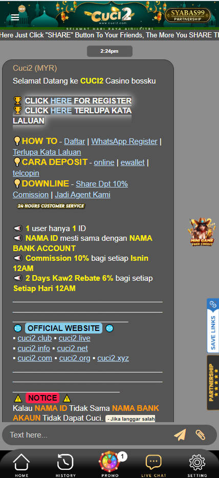 Cuci2 - Live Chat - Pedas77.co