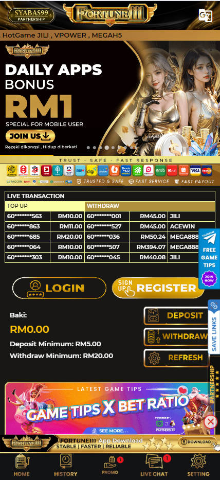 Fortune111 - Homepage - Pedas77.co