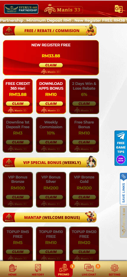 Manis33 - Promotion - Pedas77.co