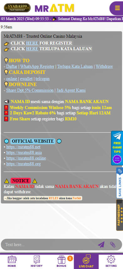 MrAtm88 - Live Chat - Pedas77.co