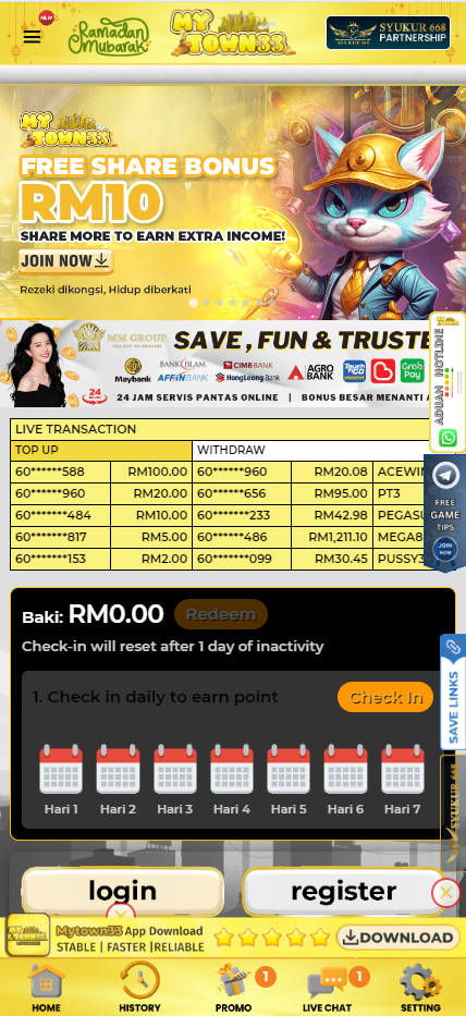 MyTown33 - Homepage - Pedas77.co