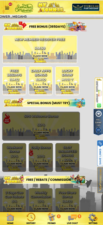 MyTown33 - Promotion - Pedas77.co