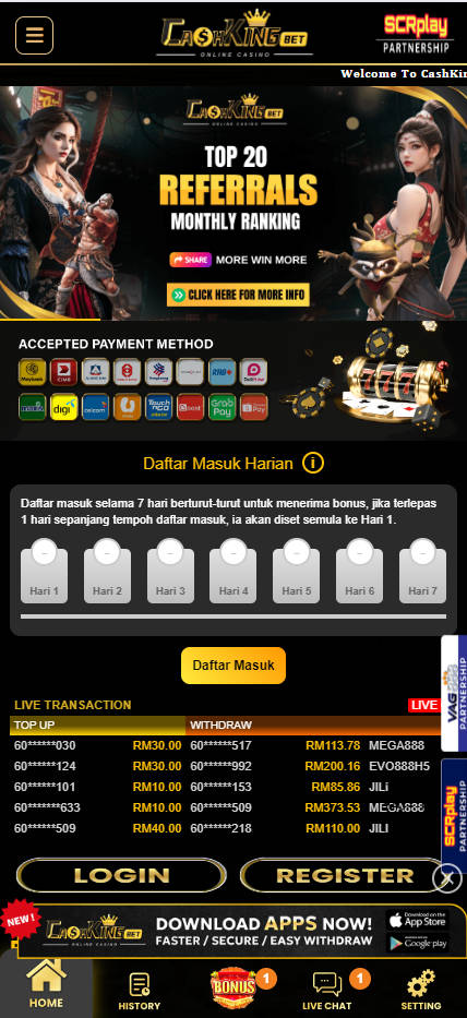 CashKingBet - Homepage - Pedas77.co