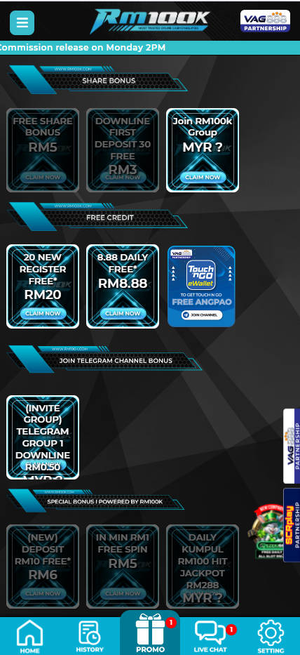 RM100K - Promotion - Pedas77.co