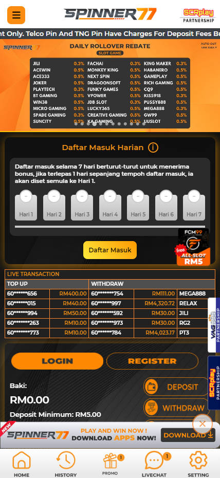 SPINNER77 - Homepage - Pedas77.co