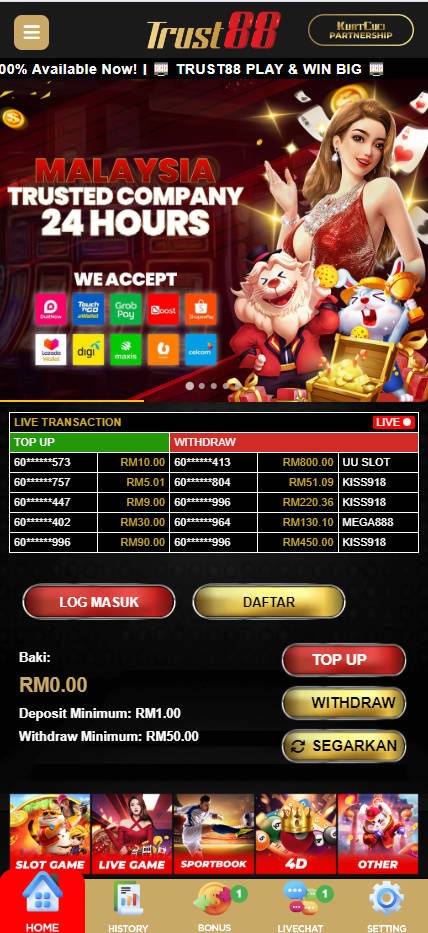 Trust88 - Homepage - Pedas77.co